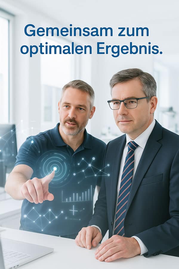 Personen welche gemeinsam das optimale Ergebnis erreichen